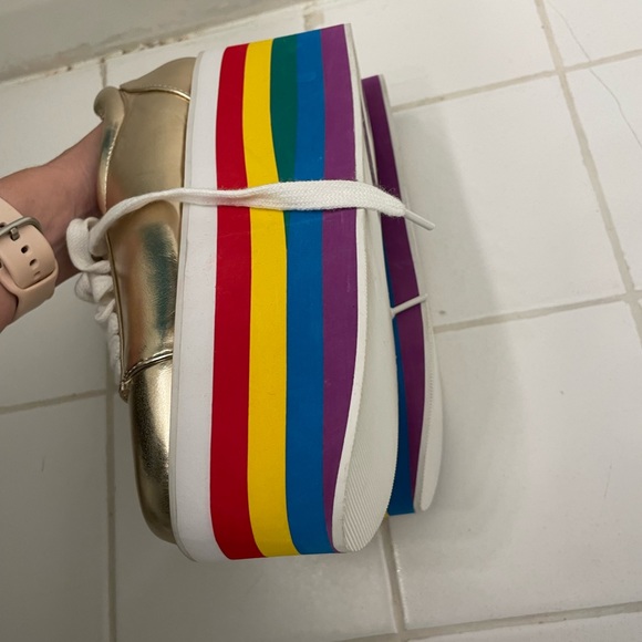 Forever 21 Rainbow platform sneakers - Picture 5 of 5